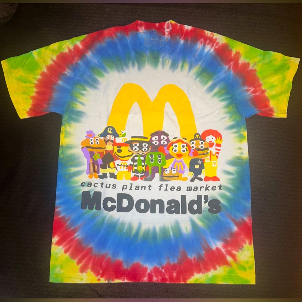 Cactus Plant Flea Market x MCDONALDS Cactus Buddy & Friends Tie Dye TShirt